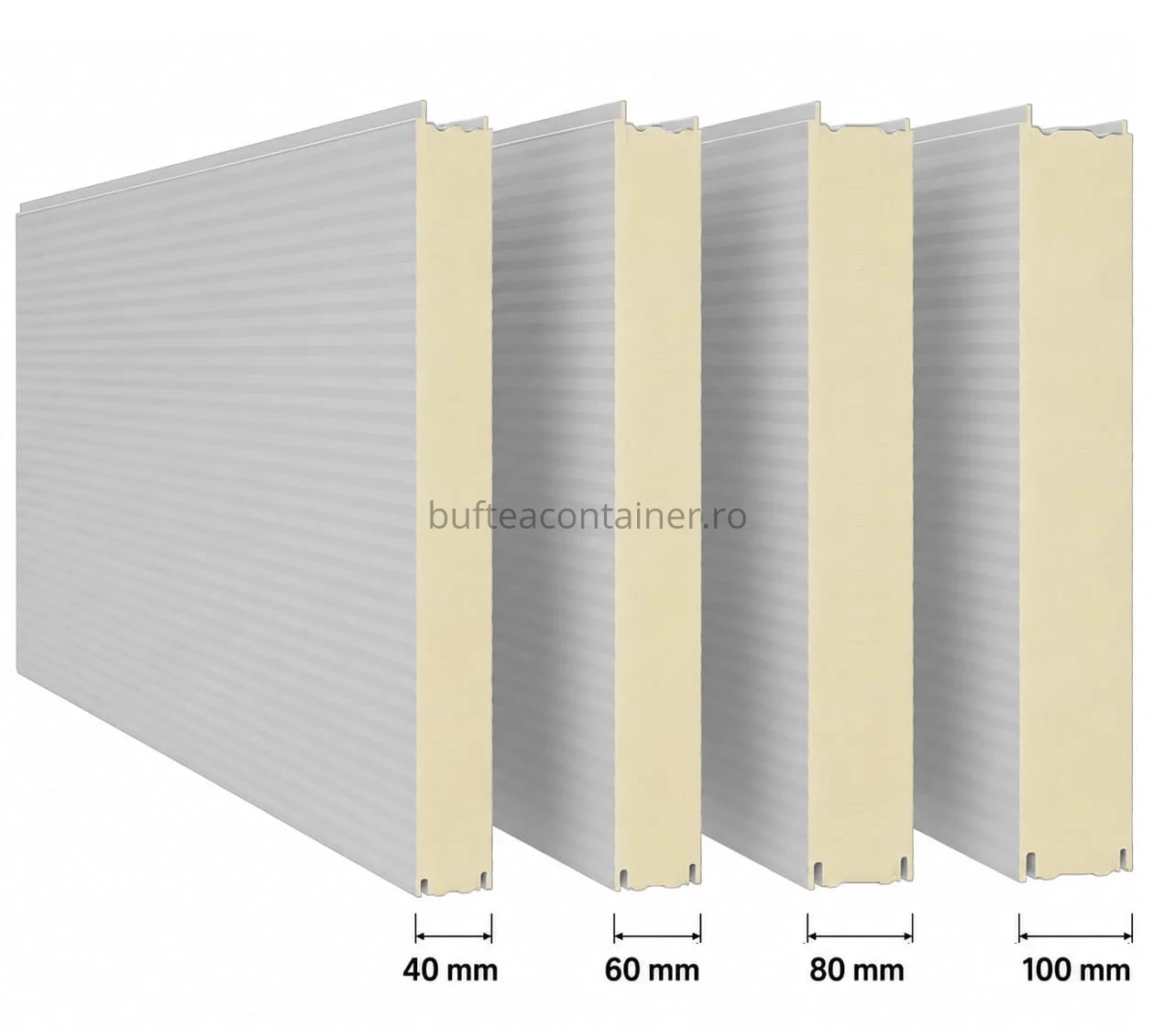 Alege optional grosime pereti exteriori container grosime panouri sandwich container